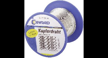 Conrad Components Koperdraad Buitendiameter (excl. isolatielak): 0.60 mm 40 m