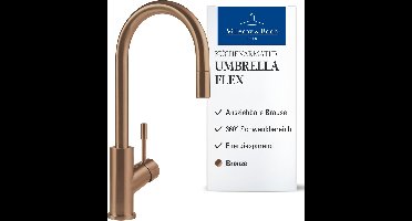 Villeroy & Boch Umbrella - Keukenkraan met uittrekbare sproeikop, brons 92540004