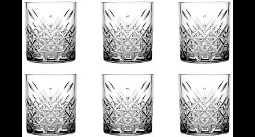 Pasabahce Timeless Tumblerglazen 355 ml – Set van 6 – Transparant – Whisky & Longdrink Glazen