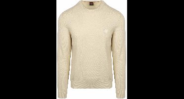 BOSS Pullover Kanovano Off White - Maat M - Heren - Pullovers