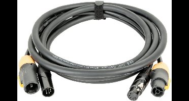 DAP FP23 Hybrid Cable 6 m DMX/stroomkabel Power Pro True & 5-pins XLR