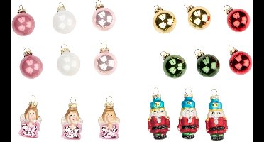 Arti Casa - Kerstboom ornameten - Kerst - 2x 9 stuks