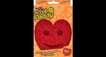 Scrub Daddy Schoonmaakspons Valentijn – Hartvorm Rood – 1 stuk