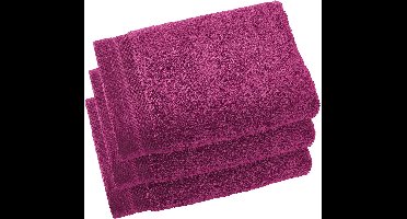 De Witte Lietaer Gastendoekjes Contessa, Magenta - 40 x 60 cm - 3 stuks - Katoen