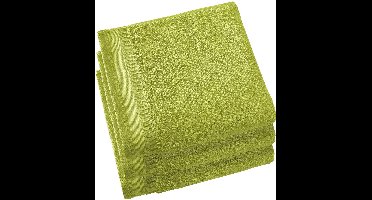 De Witte Lietaer Handdoeken Contessa, Lime Green - 50 x 100 cm - 3 stuks - Katoen