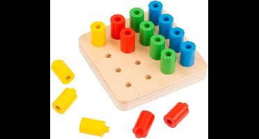 Educo Educatief speelgoed 'Plaats de Cilinder' - Sensorisch speelgoed 2 jaar - Ik leer - Spelend leren Motoriek - Houten speelgoed - Motoriek speelgoed - Vanaf 2 jaar