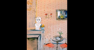IXXI Still Life Villa Des Pres, Leigh Viner - 80 x 100 cm - Gratis ophangtool - Grote wanddecoratie en posters - Vintage, Kleurrijk, Aquarel