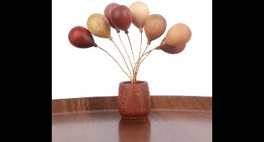 Massief houten ballonornament, veelzijdig autoboeket, handgemaakt, creatief cadeau voor thuis, duurzaam decoratief accessoire