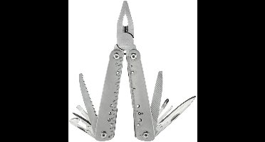 Parkside Multitool - 13-in-1: o.a. tang, schroevendraaier, zaag, blikopener en meer - Multitool met tas - 13 functies in één gereedschap - Met gereedschapsvergrendeling - Meet schaal in centimeters en inches - 3-in-1 tang