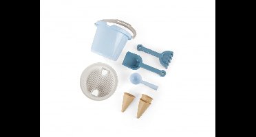 Dantoy Strandsetje Emmertje met ijshoorntjes - 8 delig / blauw