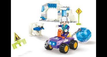 Bouwset poolmissie constructiespeelgoed met 98 onderdelen ijsbeer.