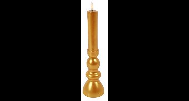 Kandelaar en kaars Nuala LED L goud