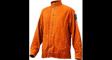 VEVOR Vlamvertragende Lasjas Leren Beschermende Kleding Werkjas Maat L