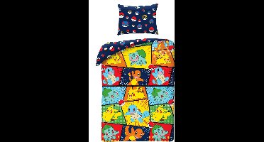 Pokemon Dekbedovertrek ready 140 x 200 cm - 90 x 70 cm - Katoen