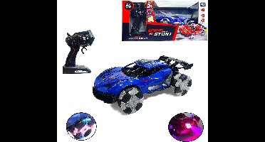 Street Race - Rc auto 2.4GHZ Burn-out - 1:12 Schaal - met rook spray - afstand bestuurbaar en oplaadbaar