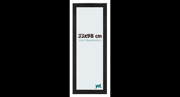 Your Decoration - Fotolijst 33x98 cm - MDF - Zwart Houtnerf - Mura