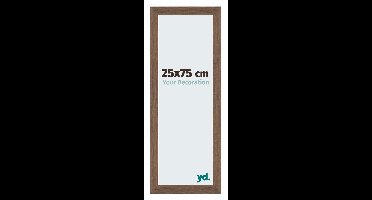 Your Decoration - Fotolijst 25x75 cm - MDF - Walnoot Donker - Mura
