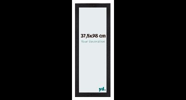 Your Decoration - Puzzellijst 37,5x98 cm - Zwart Houtnerf - Puzzellijst 1500-2000 stukjes - MDF Fotolijst - Mura