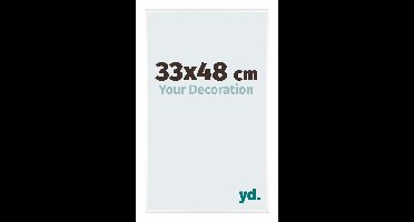 Your Decoration - Puzzellijst 33x48 cm - Wit Hoogglans - Puzzellijst 500-1000 stukjes - Aluminium Fotolijst - Kent