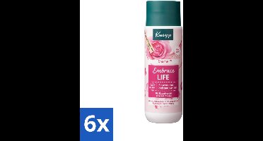 6 x Kneipp - Douchegel - Embrace Life - 200 ml - Douchegel - Rozengeur - Hydraterend - Verzorgend - Vegan