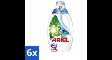 Ariel - Vloeibaar Wasmiddel - +Actieve Odor Defense - 30 Wasbeurten - 1,35 liter - Voordeelverpakking - 6 stuks