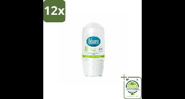 Odorex - Deodorant Roller - Natural Fresh - Natuurlijke Frisheid - 50 ml - Voordeelverpakking - 12 stuks - Deodorant - Antitranspirant