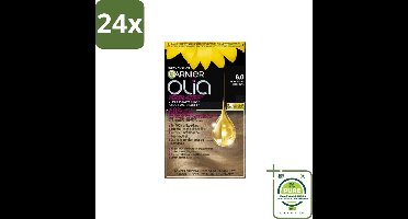 Garnier - Olia 8 - Haarkleuring - Lichtblond - Zonder Ammoniak - 60% Olie - Permanente Kleur - Voordeelverpakking - 24 stuks - Permanente haarkleur - Haarkleur zonder ammoniak