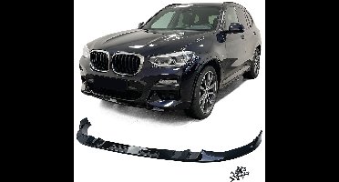 Voorspoiler Spoiler voor BMW X3 G01 (2017–2021) Hoogglans Zwart Alleen voor M Pakket ABS Inclusief Montageset Splitter