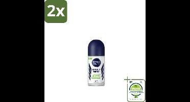 NIVEA MEN - Deodorant Roller - Sensitive Protect - 50 ml - Voordeelverpakking - 2 stuks - Gevoelige huid - Anti-transpirant