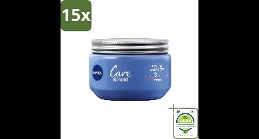 15 x NIVEA - Stylingscrèmegel - Verzorging & Stevigheid - Reinigt Onmiddellijk De Poriën - 150 ml - Grootverpakking - Haarstyling - Stylingcrème - Haargel - NIVEA - Haarverzorging