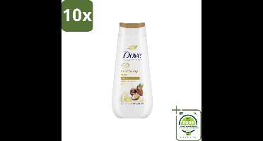 10 x Dove Douchecrème - Nourishing Care - Arganolie - 225 ml - Grootverpakking - Douchegel - Argan Olie - Hydratatie - Droge Huid - Dove