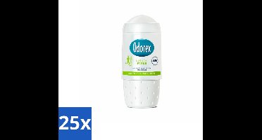 25 x Odorex - Deodorant Roller - Natural Fresh - Natuurlijke Frisheid - 50 ml - Deodorant Roller - Alcoholvrije Deodorant - Natuurlijke Frisheid - Zweetgeur Bestrijding - Huidvriendelijk