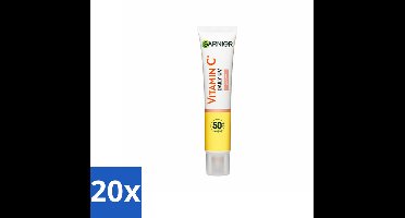 20 x Garnier - SkinActive - UV Fluid - Vitamine C - Anti-Pigmentvlekken - SPF 50+ - 40 ml - Vitamine C - UV Bescherming - Anti-pigmentvlekken - SPF 50+ - Huidverzorging