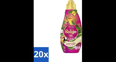 20 x Robijn - Klein & Krachtig Color Tropical - Wasmiddel - 19 Wasbeurten - 665 ml - Kleurbehoud - Tropische Geur - Gekleurde Was - Wasmiddel - Wasverzachter