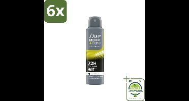 Dove Men+Care Deodorant Spray - Invisible Fresh - 150 ml - Voordeelverpakking - 6 stuks - Deodorant spray - Anti-transpirant