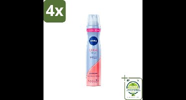 Nivea - Haarspray - Ultra Strong - 250 ml - Voordeelverpakking - 4 stuks - Haarspray - Sterke fixatie
