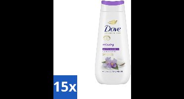 Dove Douchecrème - Relaxing - Kokos & Jasmijn - 225 ml - Bulkverpakking - 15 stuks
