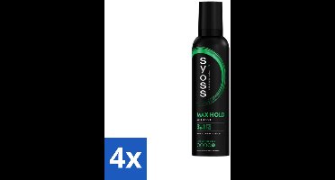 Syoss - Max Hold - Haarmousse - Ultra Sterke Hold - 250 ml - Voordeelverpakking - 4 stuks