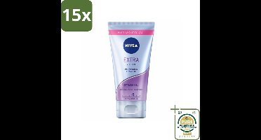 15 x NIVEA - Stylingsgel - Extra Sterk - Betrouwbare Fixatie - 150 ml - Grootverpakking - Styling Gel - Haar Fixatie - Voedend Haar - Haar Bescherming - Extra Sterke Fixatie