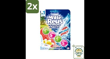 Witte Reus - Toiletblok - Kracht Actief Exotisch - Fris & langdurige geur - Voordeelverpakking - 2 stuks - Exotische geur - Reinigingsblok