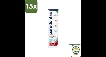 15 x Parodontax - Tandpasta - Tandvlees+Gevoeligheid & Adem - Dagelijkse Bescherming - 75 ml - Grootverpakking - Tandvleesbescherming - Gevoelige Tanden - Frisse Adem - Tandpasta - Tandgevoeligheid