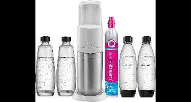 frisdrankautomaat + 2 flessen + 1 cilinder + 2 karaffen - sodastream - duobicb