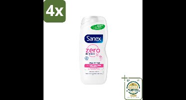Sanex - Shampoo - Zero% Normal Hair - Milde Reiniging - 250 ml - Voordeelverpakking - 4 stuks - Natuurlijke shampoo - Biologische shampoo