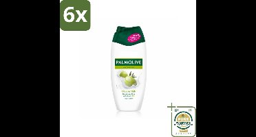 Palmolive Naturals - Olijf & Melk - Douchecrème - Natuurlijk & Verzachtend - 250 ml - Voordeelverpakking - 6 stuks - Natuurlijke ingrediënten - Vegan