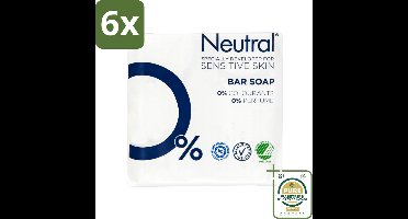 Neutral - Zeep - Bar Soap - Gevoelige huid - 2 Bars - Voordeelverpakking - 6 stuks - Gevoelige huid - Bar soap