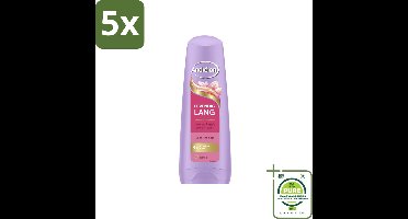 5 x Andrélon – Conditioner – Levendig Lang – 200 ml - Grootverpakking - Lang Haar Verzorgen - Haar Versterken - Haar Verzorgen - Haar Breuk Voorkomen - Biotine Voor Haar