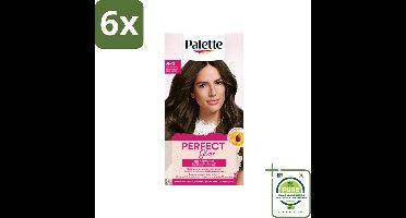 Palette - Haarverf - Perfect Gloss 5 Medium Brown - Voordeelverpakking - 6 stuks - Haarkleur - Ammoniakvrije haarkleuring
