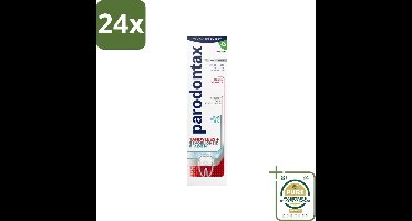 Parodontax - Tandpasta - Tandvlees+Gevoeligheid & Adem - Whitening - 75 ml - Voordeelverpakking - 24 stuks - Adem - Witte glimlach