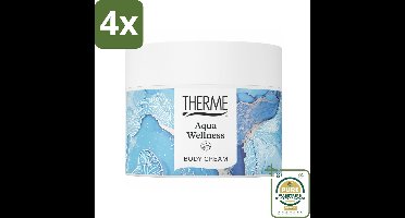 Therme - Aqua Wellness - Bodycrème - Hydraterend - Verzorgend - 225gr - Voordeelverpakking - 4 stuks - Verzorging - Huidverzorging