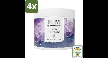 Therme - Zen by Night - Bodybutter - Hydraterend - Verzorgend - 225gr - Voordeelverpakking - 4 stuks - Hydraterende crème - Ontspannende geur